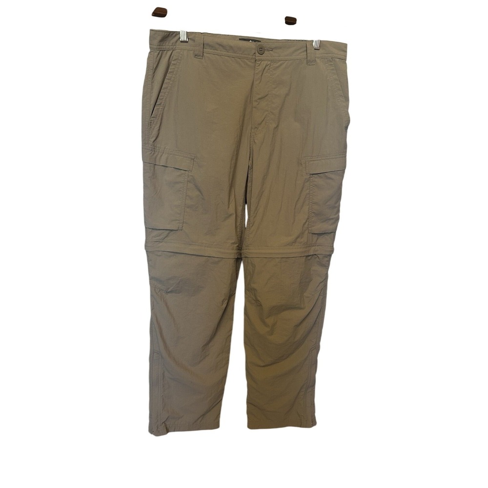 REI Co-op Tan Relaxed Cargo‎ Convertible Zip Off Leg Pants Size 36X32